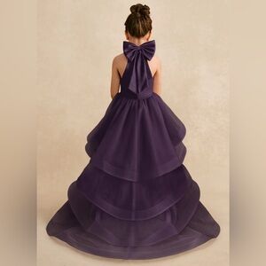NWT, never opened, Azazie Plum A-Line Convertible Tulle kids size 5 Dress